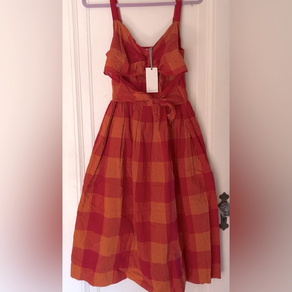 NWT Emily and Fin US Size 8 Salma Dress in Heatwave Check - Picture 7 of 12